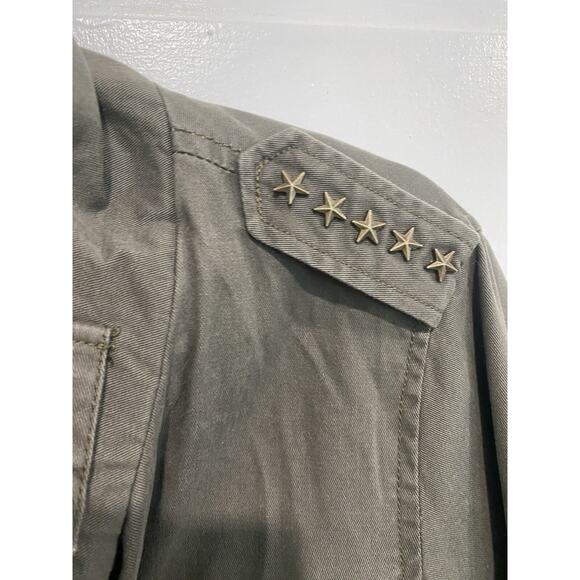 Madden NYC Jacket Olive Green Full Zip Military Style Coat women's size Large - Picture 4 of 9